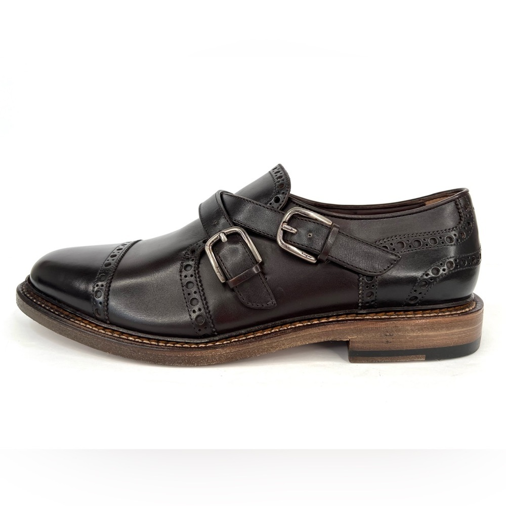 SALVATORE FERRAGAMO SAMSON CAP TOE BROWN LEATHER MEN OXFORDS SIZE US 6 - EU 40